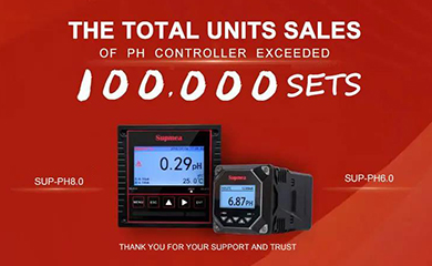 The total units sales of pH Controller has exceeded 100,000sets
